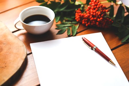 Paper Pen Coffee