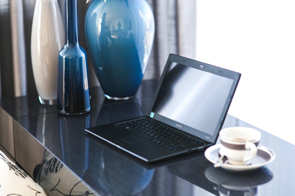 Office Desk With Laptop