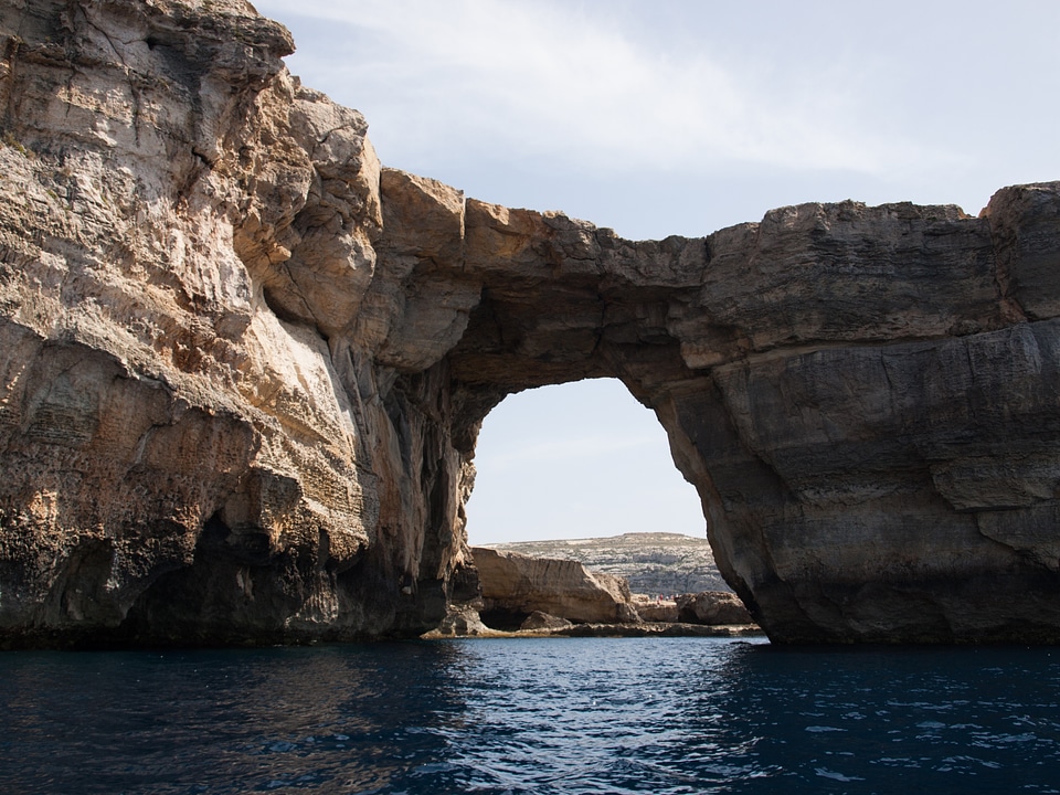 Azure window sea rock