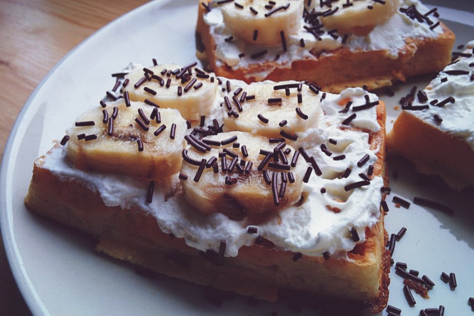 Waffles With Banana