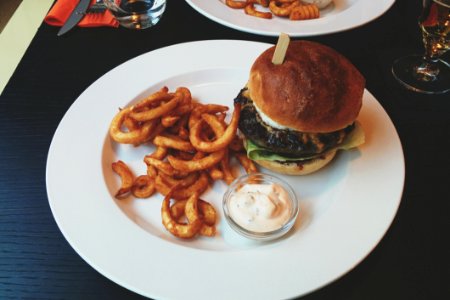 Burger With French Fries