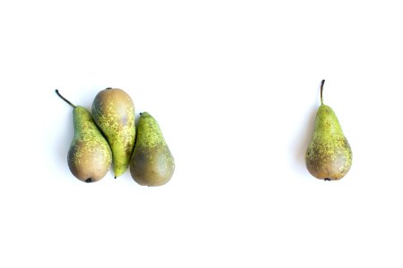 Pears On A White Background