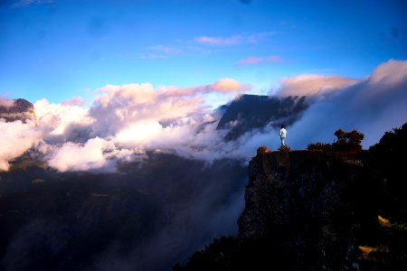 Sky Mountainous Landforms Cloud Mountain photo