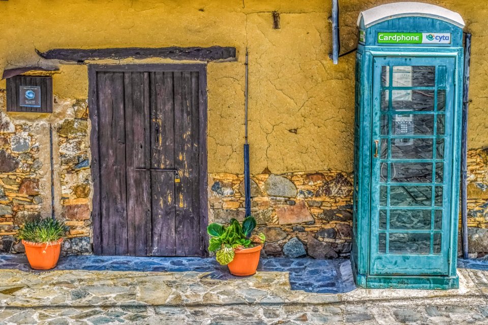 Blue Yellow Wall Window
