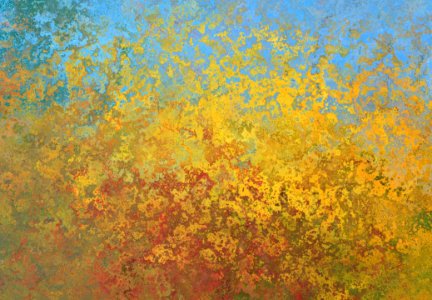 Yellow Painting Sky Impressionist photo