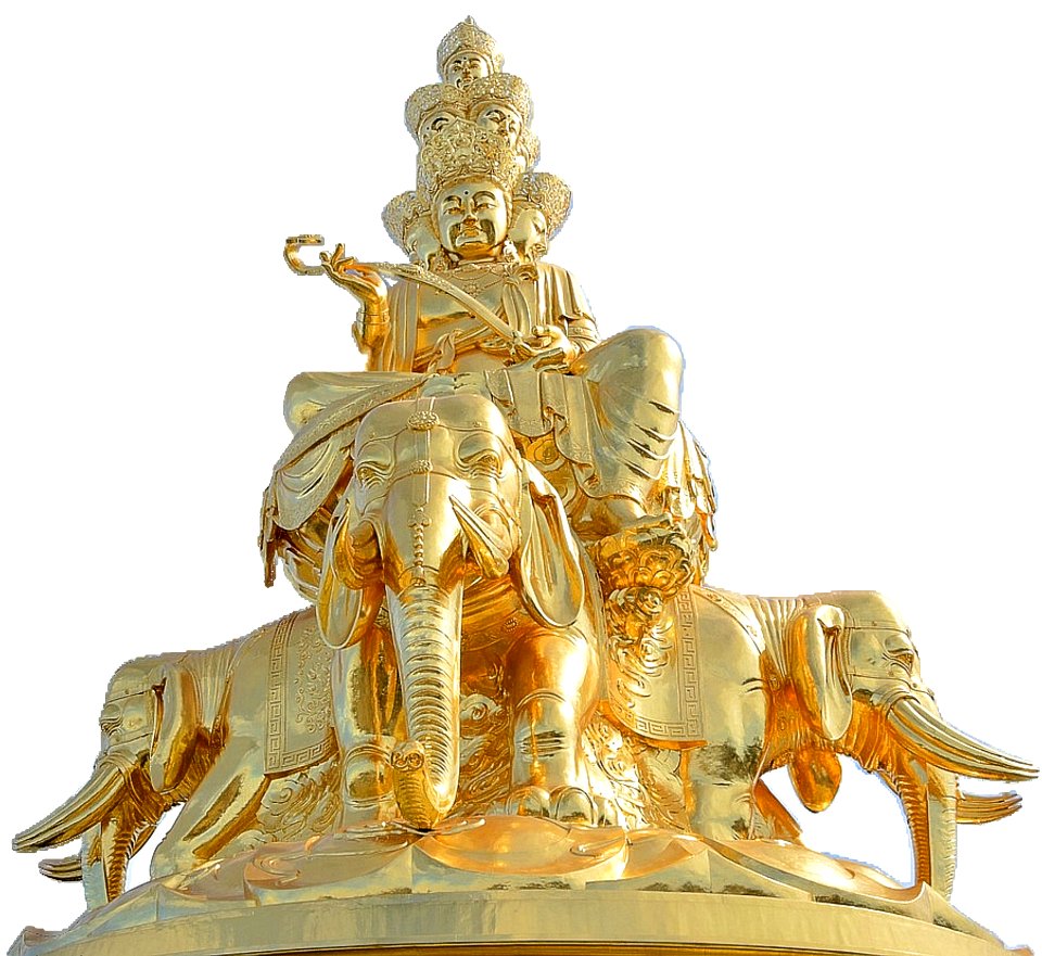 Statue Sculpture Gold Brass