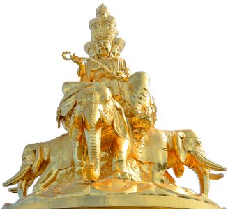 Statue Sculpture Gold Brass