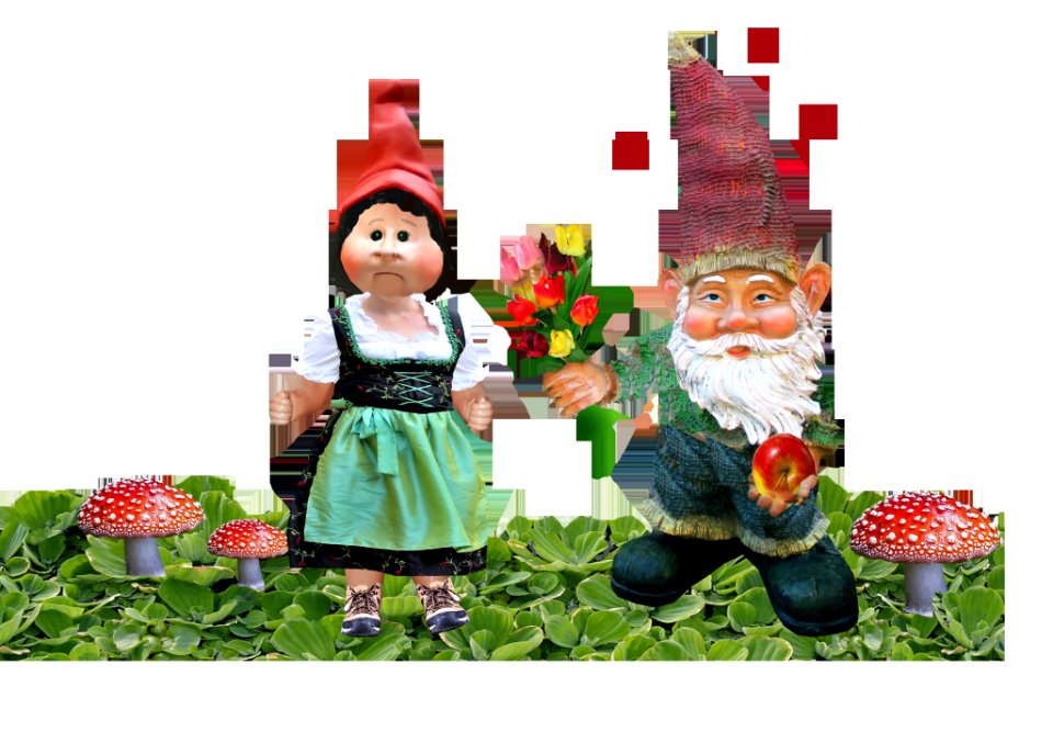 Garden Gnome Lawn Ornament Christmas Ornament Christmas Decoration