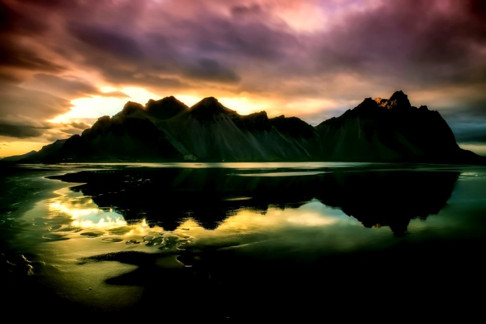 Reflection Nature Sky Loch