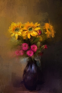 Summer floral colorful
