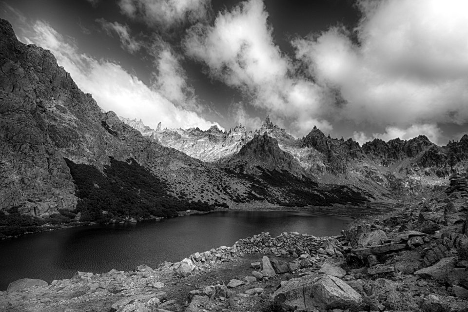 Sky Nature Black And White Mountain photo