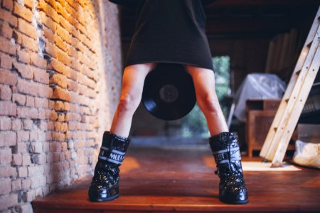 Girl With Moon Boots photo