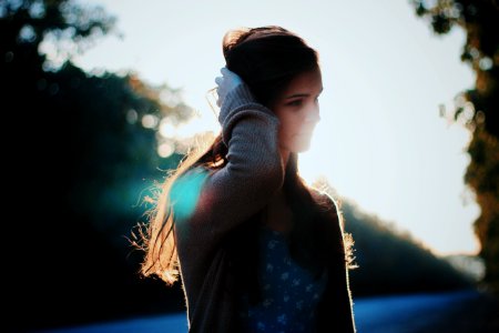 Photography Girl Shoulder Black Hair photo