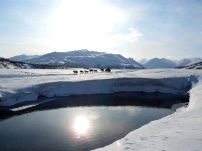 Snow Winter Freezing Glacial Lake photo