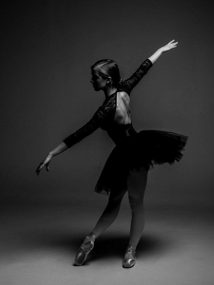 Black Dancer Black And White Performing Arts