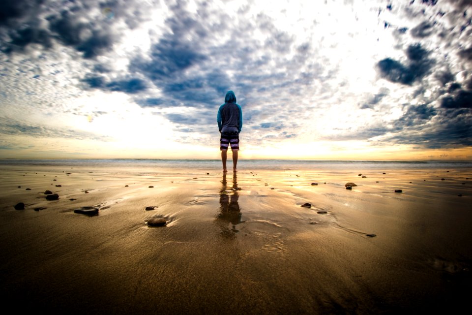 Sea Sky Horizon Cloud photo