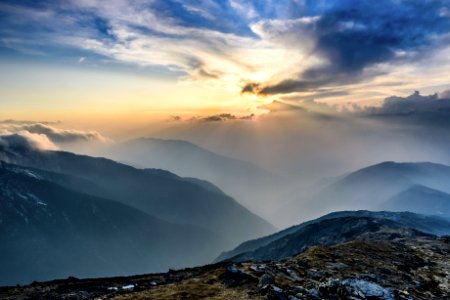 Sky Mountainous Landforms Mountain Highland