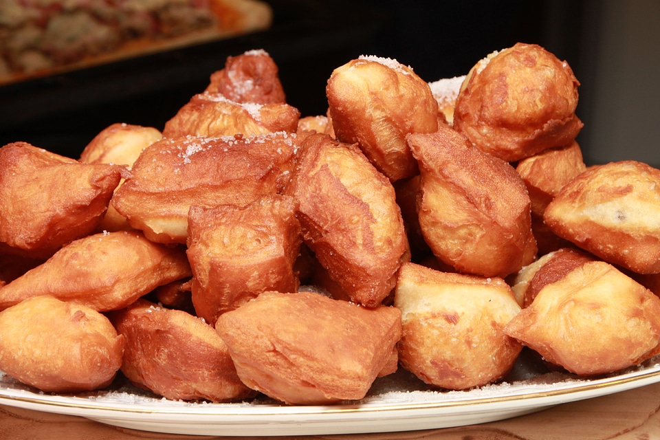 Doughnut fried homemade photo