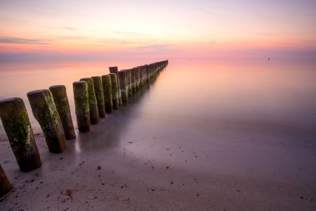 Shore Sunrise Horizon Sea photo