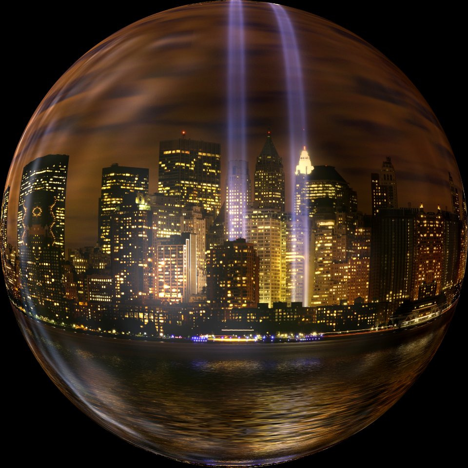 Reflection Sphere Water Night