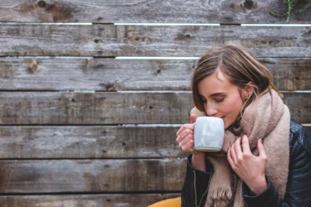Photograph Girl Sitting Winter