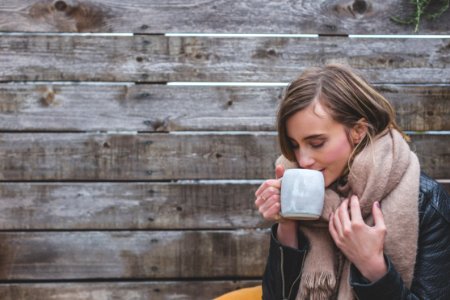 Photograph Girl Sitting Winter photo