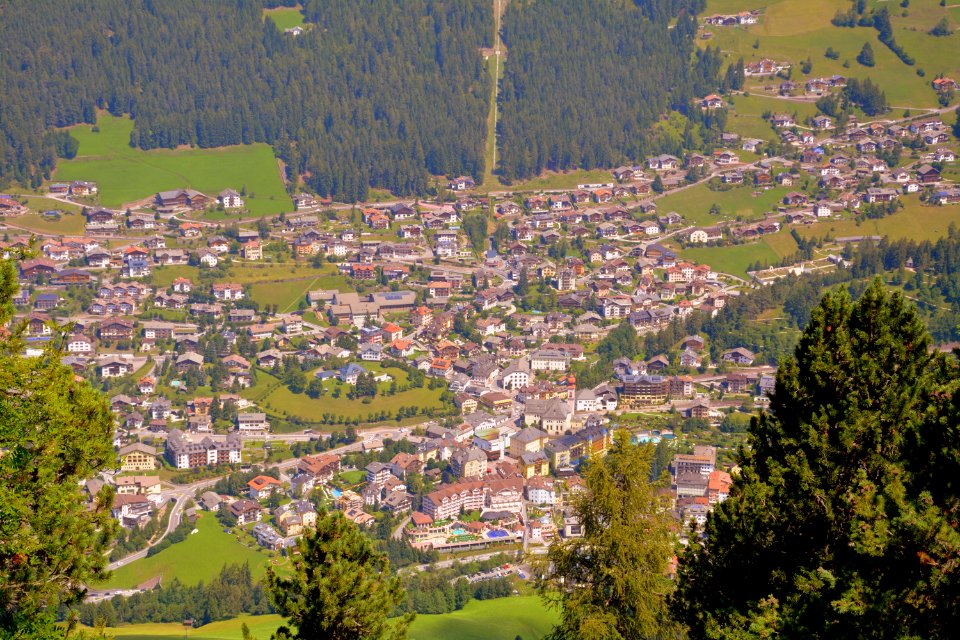 Aerial Photography Mountain Village Suburb Birds Eye View