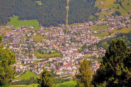 Aerial Photography Mountain Village Suburb Birds Eye View photo