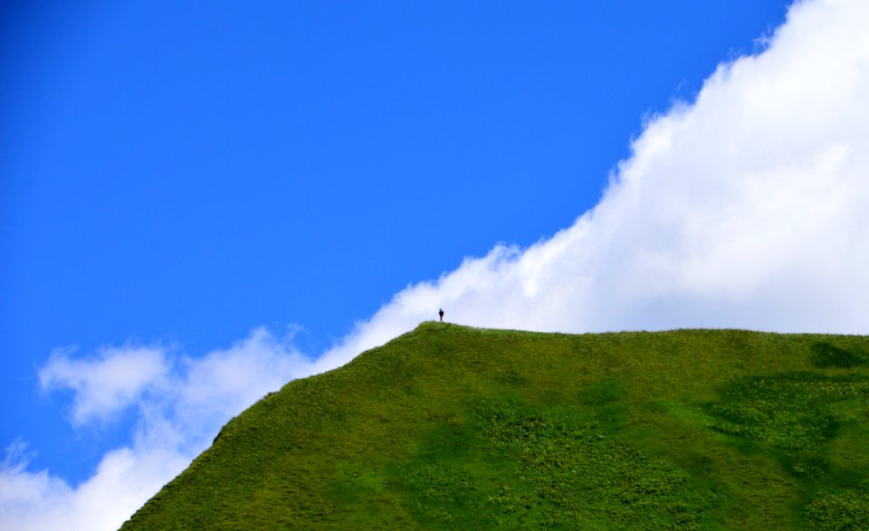 Sky Grassland Cloud Mountainous Landforms