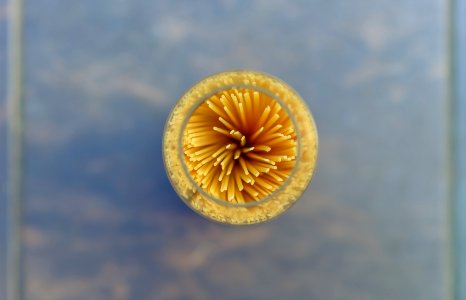 Abstract Jar Of Pasta From Above