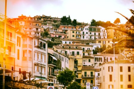 Italian Vilage On Hill