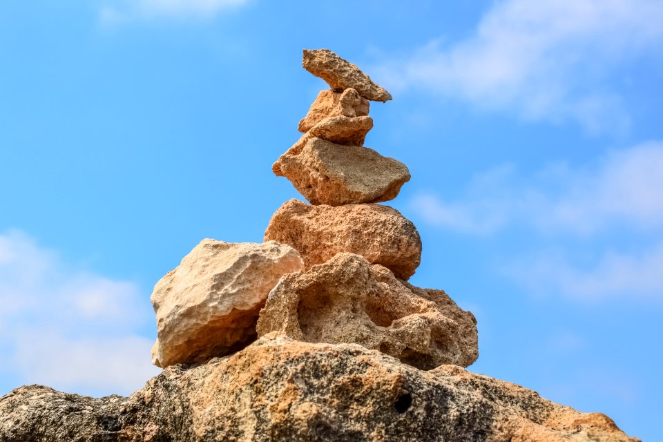Rock Sky Formation Badlands
