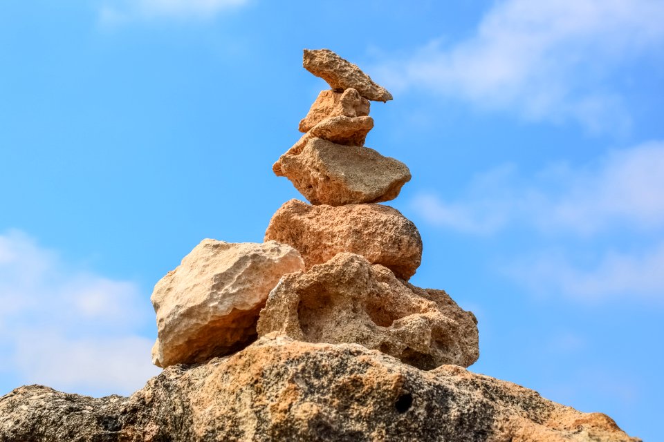 Rock Sky Formation Badlands photo