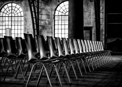 Black Black And White Monochrome Photography Chair photo