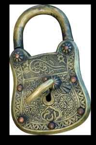Metal Padlock Brass Lock photo