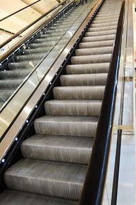 Mobile shopping mall escalator photo