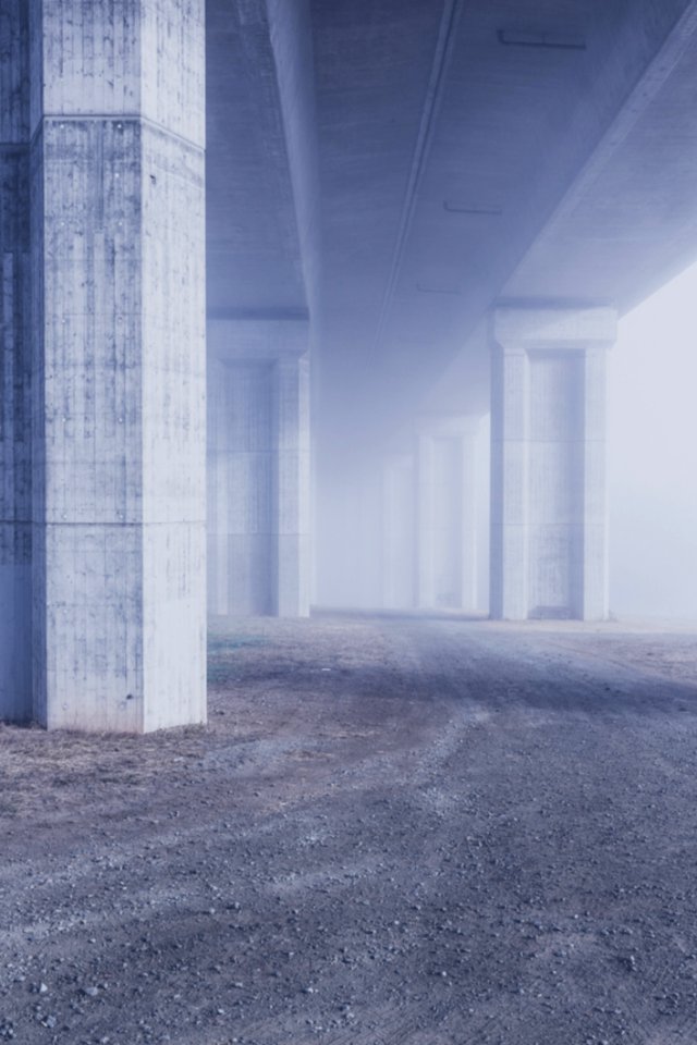 Early Rope Fog Motorway Bridge
