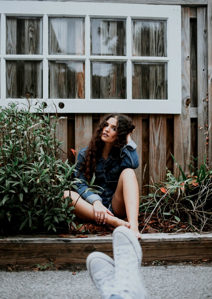 Photograph Sitting Girl Beauty