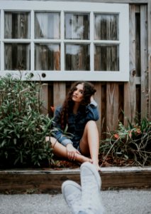 Photograph Sitting Girl Beauty