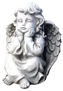 Angel Stone Carving Classical Sculpture Figurine photo