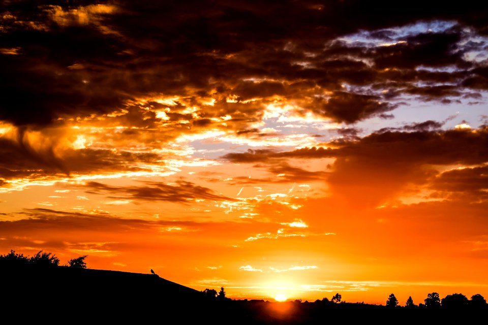 Sky Afterglow Sunset Horizon