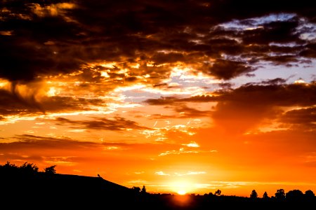 Sky Afterglow Sunset Horizon