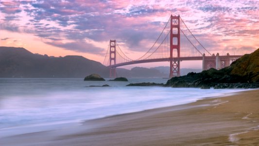 Bridge Sky Dawn Cloud