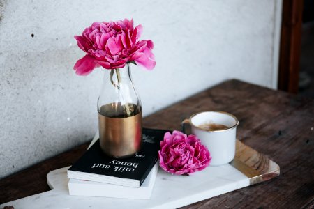 Flower Pink Cup Vase photo