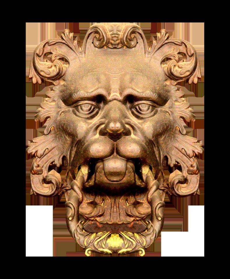 Mammal Head Carving Stone Carving