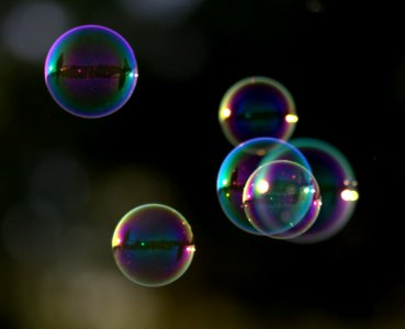 Light Macro Photography Close Up Liquid Bubble