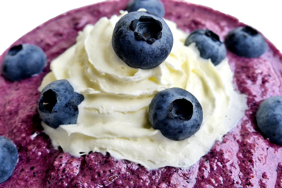 Dessert Blueberry Whipped Cream Frozen Dessert