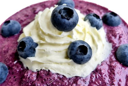 Dessert Blueberry Whipped Cream Frozen Dessert