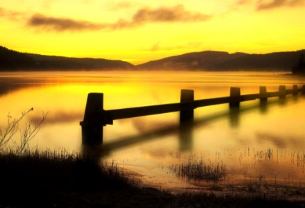 Nature Reflection Loch Sky photo