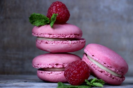 Macaroon Sweetness Dessert Strawberry photo